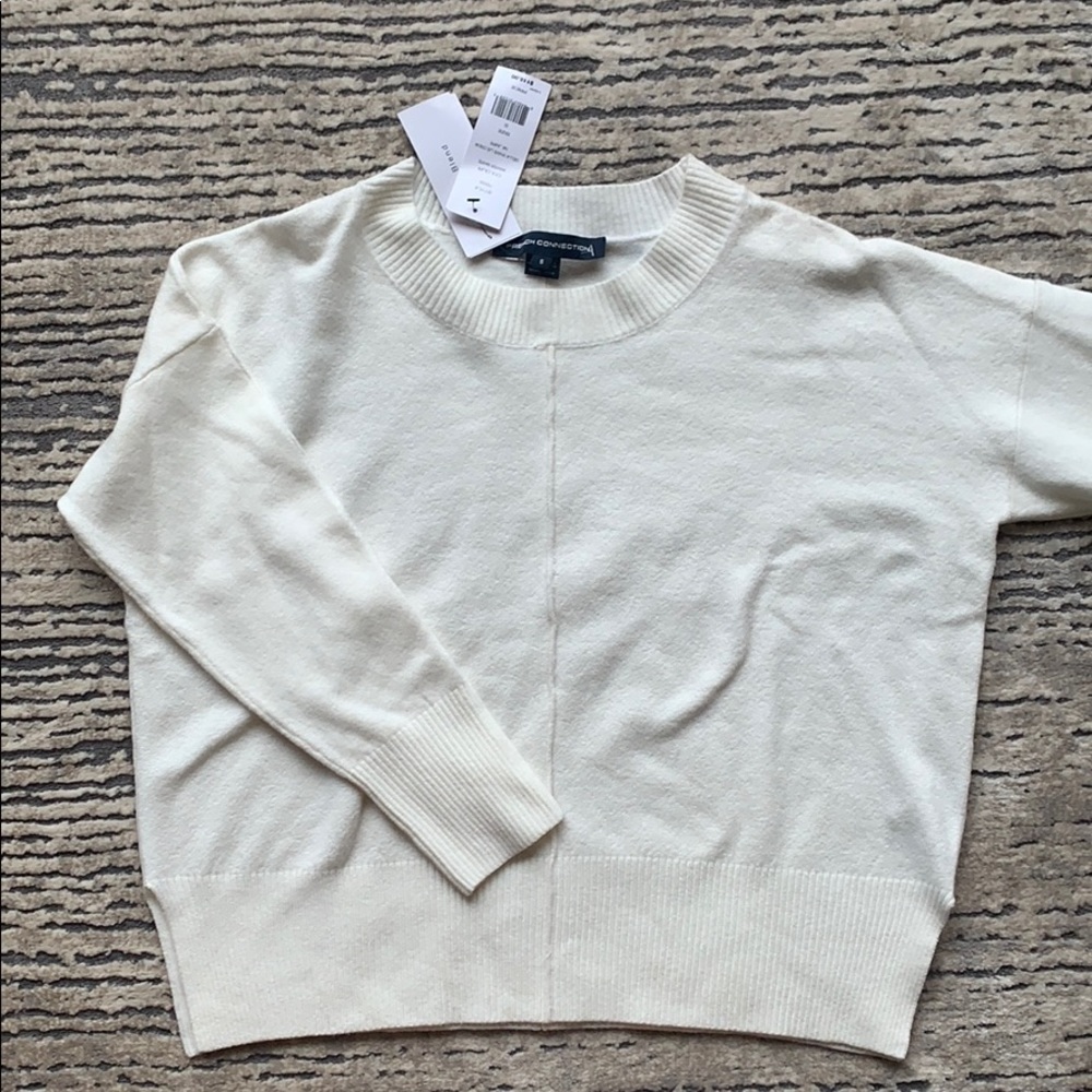 French Connection winter white NWT sweater !!